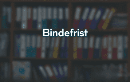 Bindefrist