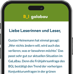 device newsletter galabau