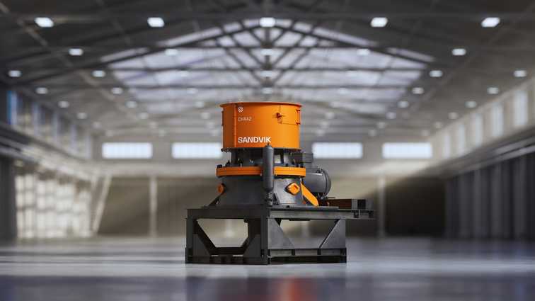 Erstmals in Deutschland: Neuer Kegelbrecher CH442 von Sandvik